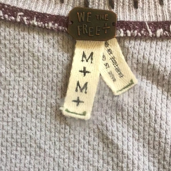 We The Free”-beautiful bohemian long sleeve thermal top with embroidery… - Picture 5 of 5